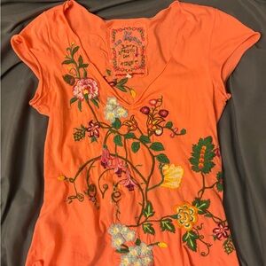 Johnny Was “Grace” Flutter Sleeve Tee